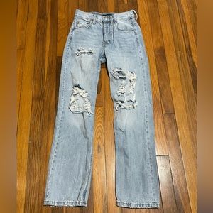 Aéropostale 90’s baggy light blue jeans size 2 regular